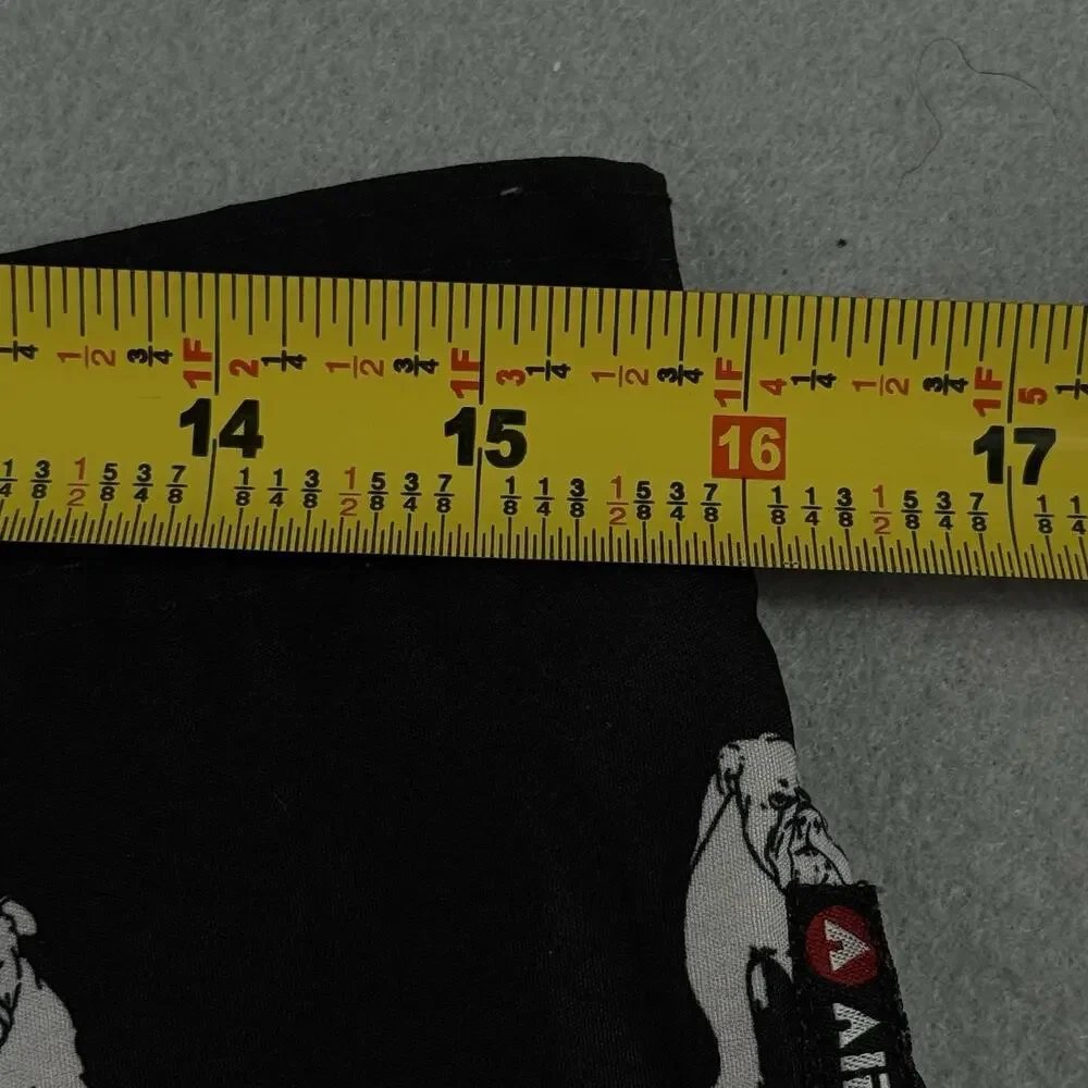 Airwalk Board Shorts Mens S Black White Bulldog Surf Swim Elastic Waist